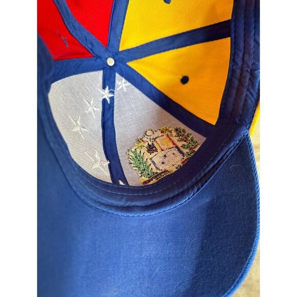 Venezuela Flag Baseball Cap Adjustable Embroidered Stars & Coat Of Arms - Picture 6 of 6